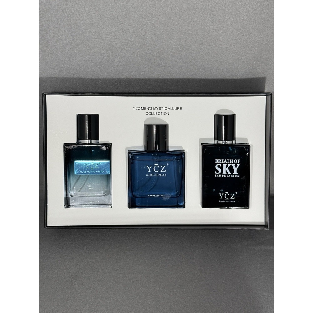 YCZ Men's Mystic Allure Collection Fragrance Cologne for Men Set - Brand New
